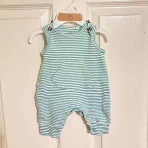 Cute Striped Baby Romper with Pocket